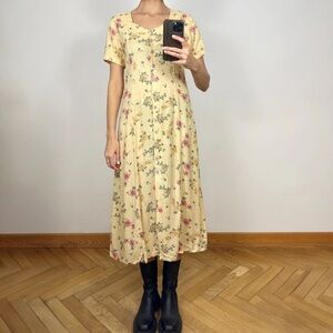 Vintagee grunge 90’s yellow dresss